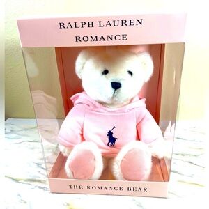 Ralph Lauren Romance Bear,with Pink Hoodie NEW IN BOX
